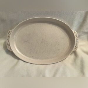 VTG Temper-Ware by Lenox “Merriment” Pattern Large Oval Tray